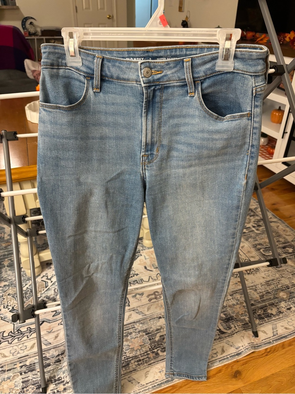 Old Navy Light Blue Denim Jeans - High Rise Super Skinny